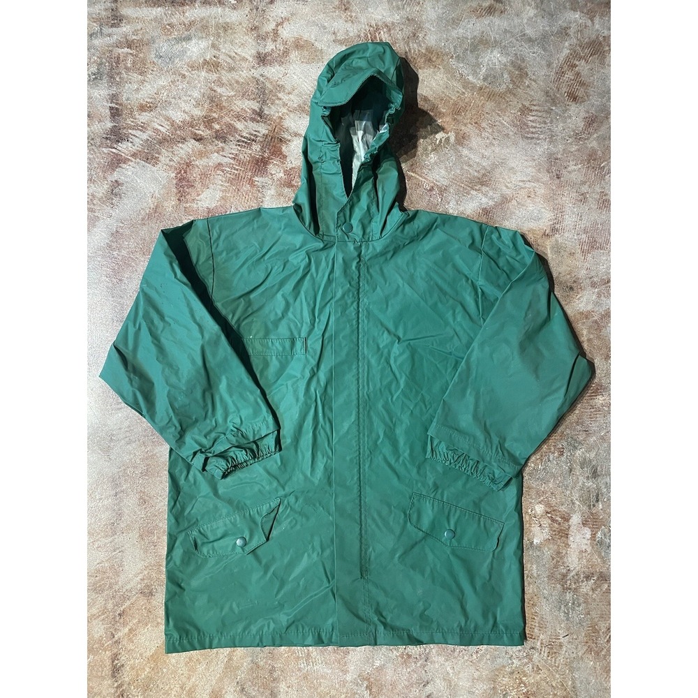Vintage Gap Jacket Rain Coat Green Vintage 90s Nylon Sz S‎